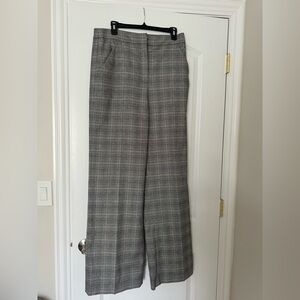 New Veronica Beard women’s Pipes & Shawls heather grey blue wide pants size 10